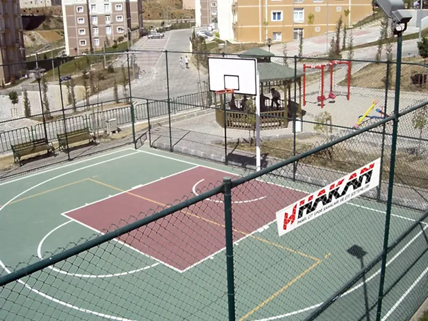 Basketbol sahası yapımı